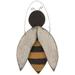 Wooden Hanging Bee - H- 13.00 in. W - 1.00 in. L- 7.25 in.