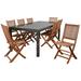 Atlantic Morgan 9-Piece Outdoor Dining Set Rectangular Patio Furniture