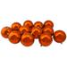12ct Shiny Burnt Orange Shatterproof Christmas Ball Ornaments 4"
