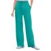 Plus Size Women's Sport Knit Straight Leg Pant by Woman Within in Waterfall (Size L)