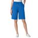 Plus Size Women's Sport Knit Short by Woman Within in Bright Cobalt (Size 4X)