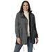 Plus Size Women's Colorblocked Taslon® Anorak by Woman Within in Slate Black (Size 5X) Jacket