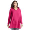 Plus Size Women's Hooded Tunic by Woman Within in Raspberry Sorbet (Size 22/24)