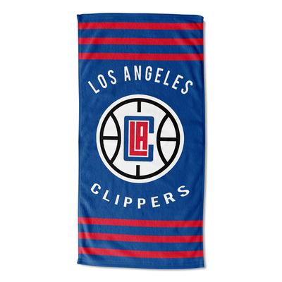 Clippers Stripes Beach Towel by NBA in Multi