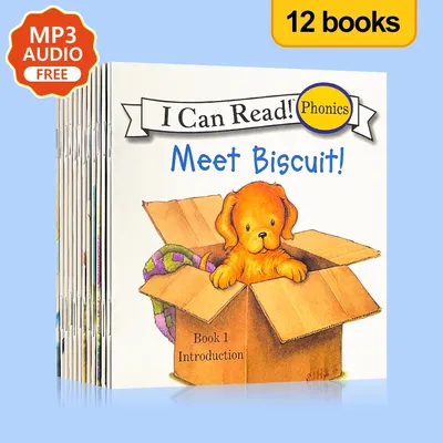 Biscuit Series Phonics English Picture Cleaning "I Can Read" Jouets éducatifs pour enfants Livre