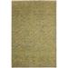 Eclectic Ziegler Brande Blue Gold Hand-knotted Wool Rug - 9 ft. 9 in. X 13 ft. 3 in.