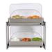 BroilKing MLB-25RT Professional Multi-Level Buffet Server w/ Stainless Base & Rolltop Lids