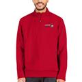 Men's Antigua Red Winston-Salem State Rams Big & Tall Generation Quarter-Zip Pullover Jacket