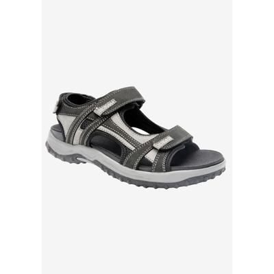 Warren Sandals by Drew in Black Grey Combo (Size 16 EE)