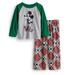 Disney Pajamas | Disney's Mickey Mouse Toddler Boy Plaid Top & Bott | Color: Green/Red | Size: 2tb