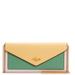Coach Bags | Coach Slim Envelope Wallet W/ Chain In Colorblock | Color: Green/Pink | Size: Os