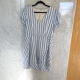J. Crew Dresses | J. Crew Fit And Flare Blue And White Striped Dress | Color: Blue/White | Size: 14