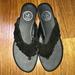 Jessica Simpson Shoes | Js Jessica Simpson Black Thong Sandals Size 7 | Color: Black | Size: 7