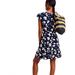 J. Crew Dresses | J Crew Floating Floral Faux Wrap Mini Dress | Color: Black/Blue | Size: 2