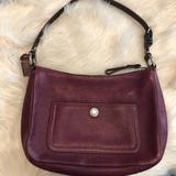 Coach Bags | Coach Pebble Leather Chelsea Hobo Shoulder Bag | Color: Brown/Purple | Size: Os