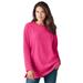 Plus Size Women's Sherpa Sweatshirt by Woman Within in Raspberry Sorbet (Size M)