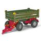 Rolly Toys 125005 - rollyMulti Trailer für Trettraktoren (für Kinder von 3 - 10 Jahre, Dreiseitenkipper)