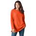 Plus Size Women's Sherpa Sweatshirt by Woman Within in Grenadine (Size 4X)