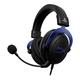 HyperX Cloud - Gaming-Headset, Playstation Offizielles Lizenziertes Produkt, für PS5 und PS4, Memory-Schaum-Komfort, rauschunterdrückendes Mikrofon, Stabiler Aluminiumrahmen., Schwarz/Blau