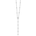 925 Sterling Silver CZ Cubic Zirconia Simulated Diamond Y drop With 2in Ext. Necklace Measures 9.9mm Wide Jewelry Gifts for Women - 41 Centimeters