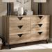 Carson Carrington Dragor Contemporary Light Brown 6-drawer Dresser