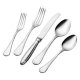 UPware 20-Piece 18/8 Stainless Steel Flatware Set with Shell Edge, Service for 4