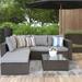 Outdoor Patio Sofa 5 Sets Rattan Sectional Conversation Garden Couch