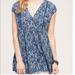 Anthropologie Tops | Anthropologie Vanessa Virginia Flowy Tunic Xs | Color: Blue | Size: Xs