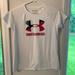 Under Armour Shirts & Tops | 4/$15 Girls Under Armour Heat Gear Tee. Xl | Color: Pink/White | Size: Xlg