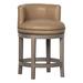 Fairfield Chair Cosmo Swivel Stool Wood/Upholstered in Green | 36.75 H x 22 W x 22 D in | Wayfair 2005-07_8789 Sage_Hazelnut