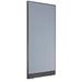 Global Industrial Interion Non-Electric Gray Office Partition Panel w/ Raceway in Gray/Blue | 76 H x 36 W x 1.75 D in | Wayfair 238636NBL