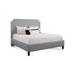 Braxton Culler Copper Low File Standard Bed Upholstered in Gray/Blue | 69 H x 82 W x 88 D in | Wayfair 810-026K/0851-55/JAVA