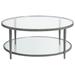 Artistica Home Metal Designs Claret Cocktail Table Metal in Gray | 18 H x 42 W x 42 D in | Wayfair 2233-943-44