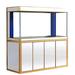 AQUA DREAM Rectangle Aquarium Tank Metal (great for large aquariums) in White/Yellow | 61 H x 78 W x 23.6 D in | Wayfair AD-1980-WT