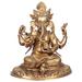 Exotic India Nepalese Form Of Lord Ganesha Metal in Yellow | 16.5 H x 7 W x 2.5 D in | Wayfair ZDG90