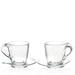 Majestic Crystal Glass - Cappuccino Cups w/ Saucers - 8.75 Ounce For Specialty Coffee Drinks - Latte - Cafe Mocha & Tea - Set Of 2 - Made | Wayfair