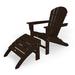 Trex Outdoor Yacht Club Shellback 2-Piece Adirondack Seating Set in Black | 38.5 H x 33.75 W x 31.25 D in | Wayfair TXS117-1-CB