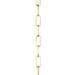 Progress Lighting 48-inch Brushed Nickel Square Profile Accessory Chain Steel in Yellow | 120 H x 48 W x 1 D in | Wayfair P8755-161