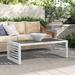 Joss & Main Lancaster Powder-Coated Aluminum Outdoor Coffee Table Glass/Metal in Gray | 17.25 H x 52 W x 26 D in | Wayfair