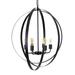 Gracie Oaks Tira 6-Light Orb Chandelier In Matte Black Finish | 29.9 H x 29.9 W x 27.7 D in | Wayfair 2154E620B02C4F079DD369627A91EDAF