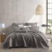 Birch Lane™ Edine Stone Washed Square Pillow Cover & Insert Polyester/Polyfill/Microfiber in Gray | 18 H x 18 W x 3 D in | Wayfair