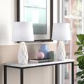 Mercury Row® Midwood 20.5" Table Lamp Set Ceramic/Fabric in White | 20.5 H x 11 W x 11 D in | Wayfair ABAE558FD2DA423FBB4AA3C0169082DD