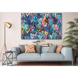 East Urban Home Spray Paint Design A Lot Of Heart Banksy Graffiti Modern Art Classic Painting Canvas Print Art Home Decor Wall Canvas | Wayfair