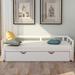 Red Barrel Studio® Twin To King Design Extending Daybed w/ Trundle () Wood in White | 23 H x 78 W x 118 D in | Wayfair