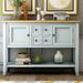 Darby Home Co Anyan Series Buffet Sideboard Console Table w/ Bottom Shelf (Lime White) Wood in Green | 34 H x 46 W x 15 D in | Wayfair