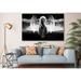 East Urban Home Lonely Angel Stuck In Darkness Classic Street Wall Design Painting Canvas Print Art Decor Wall Canvas in Indigo | Wayfair
