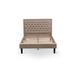 Winston Porter Clyve Upholstered Platform Bedroom Set Upholstered in Gray/Brown | 47 H x 59 W x 83.6 D in | Wayfair