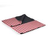 Gracie Oaks Blanket Tote XL Outdoor Picnic Blanket, (Red & Black Buffalo Plaid Pattern) in Red/Black/Brown | 70 W in | Wayfair