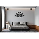 Red Barrel Studio® Wall Decals Lotus Flower Om Sign Yoga Studio Bedroom Living Any Room Decal Sticker Home Decor Fast Shipping L191 | Wayfair