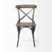 August Grove® Brown Solid Wood Seat w/ Grey Iron Frame Dining Chair in Gray | 35.5 H x 18 W x 20 D in | Wayfair 0FDE1926DAC049EF82730A4BD406E1AB